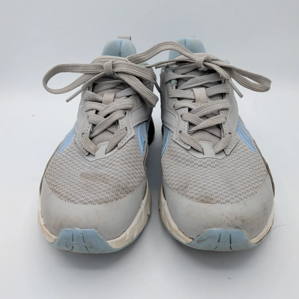 Reebok Zig Dynamica‎ 4 Womens Grey Blue Running Shoes Sneakers US 5.5 FFC0096069
